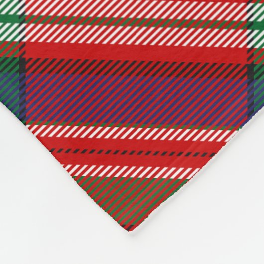 Clan MacFarlane Red Tartan Fleecedecke (Ecke)