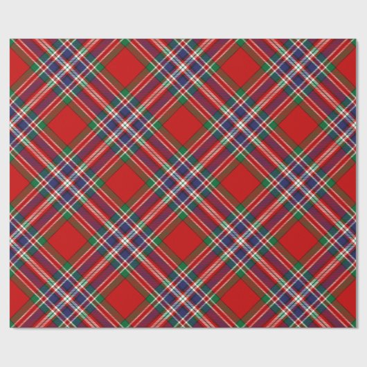 Clan MacFarlane Red Tartan Geschenkpapier (Flach)