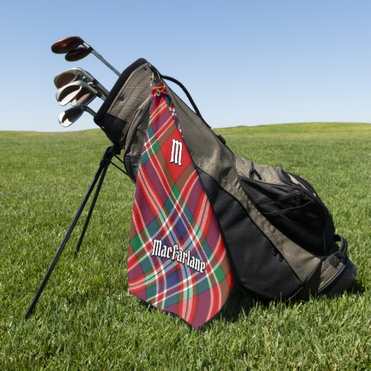 Clan MacFarlane Red Tartan Golfhandtuch (Gras)