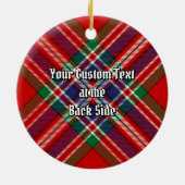 Clan MacFarlane Red Tartan Keramik Ornament (Hinten)
