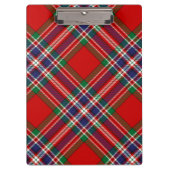 Clan MacFarlane Red Tartan Klemmbrett (Vorderseite)