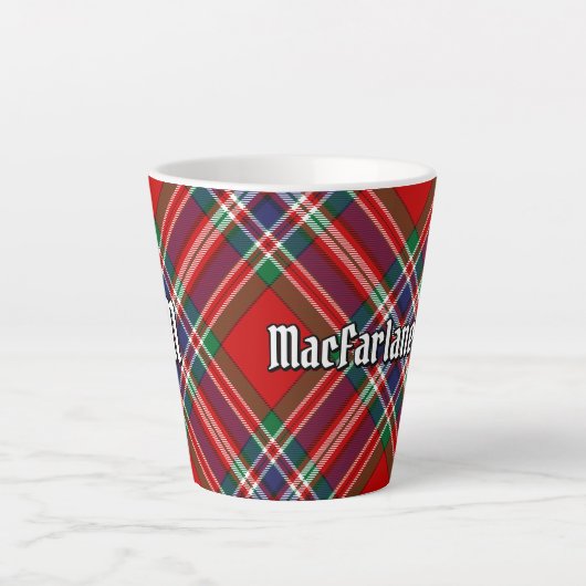 Clan MacFarlane Red Tartan Milchtasse (Vorderseite)