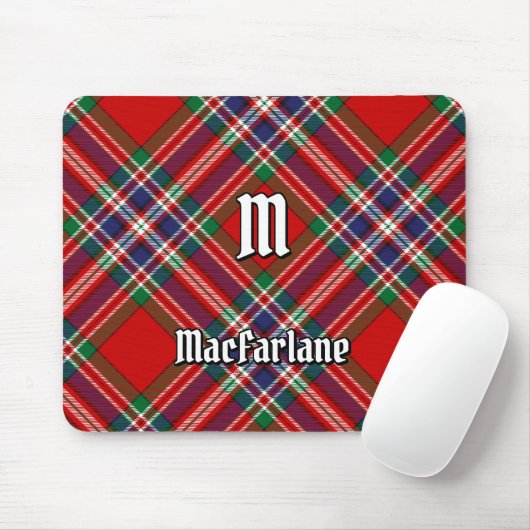 Clan MacFarlane Red Tartan Mousepad (Mit Mouse)