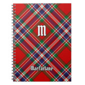 Clan MacFarlane Red Tartan Notizblock (Vorderseite)