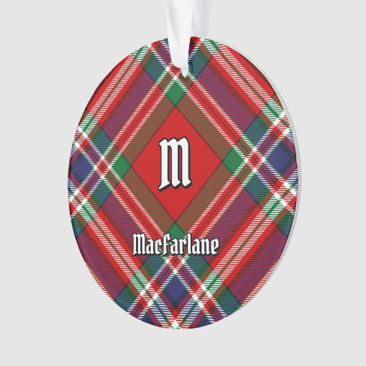 Clan MacFarlane Red Tartan Ornament (Vorderseite)