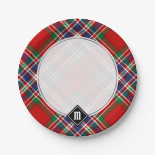 Clan MacFarlane Red Tartan Pappteller