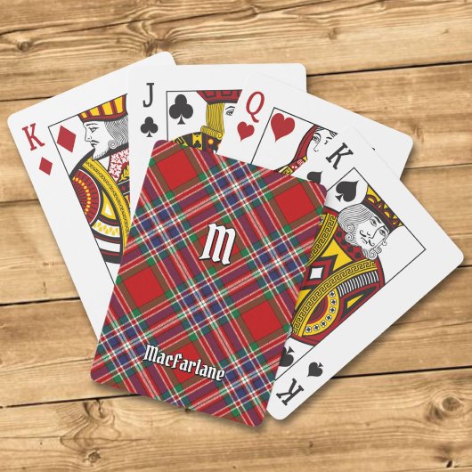 Clan MacFarlane Red Tartan Spielkarten