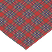 Clan MacFarlane Red und Royal Blue Scottish Tartan Kurzer Tischläufer (Ecke)