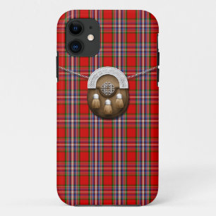 Clan MacFarlane roter Tartan und Sporran Case-Mate iPhone Hülle