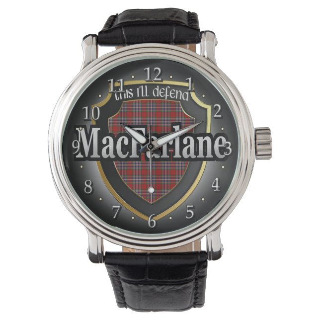 Clan MacFarlane Scotland Celebration Watch Armbanduhr (Vorderseite)