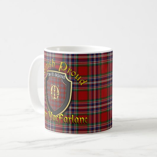 Clan MacFarlane Scottish Proud Cups Tasse (Vorderseite Links)