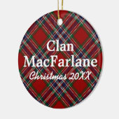 Clan MacFarlane ScottishTartan Keramik Ornament (Links)