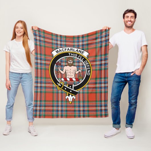 Clan MacFarlane Tartan Kariert Fleecedecke (Beispiel)