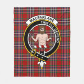 Clan MacFarlane Tartan Kariert Fleecedecke (Vorderseite)