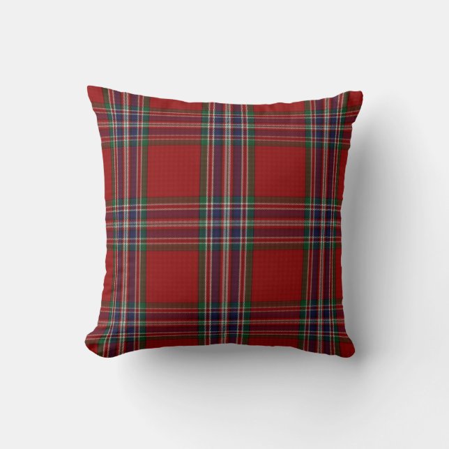 Clan MacFarlane Tartan-kariertes Kissen (Vorderseite)