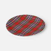 Clan MacFarlane Tartan Pappteller (Schrägansicht)