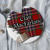 Clan MacFarlane Tartan-Pinsel Button (Beispiel)