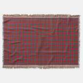 Clan MacFarlane Tartan Red and Blue Scottish Karie Decke (Vorderseite)