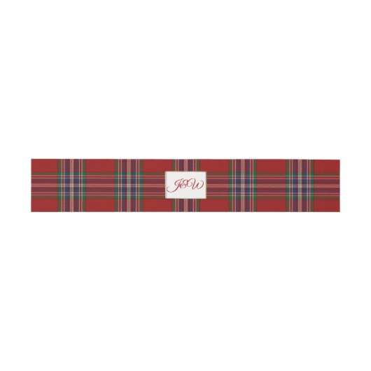 Clan MacFarlane Tartan Wedding Bly Band (Flach)