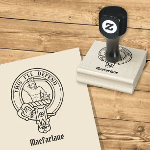 Clan MacFarlane Wappen Gumber Briefmarke Gummistempel