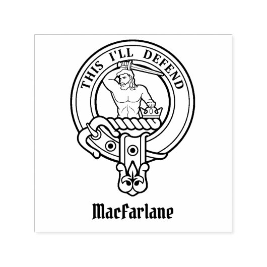 Clan MacFarlane Wappen Permastempel (Design)