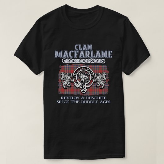 Clan MacFarlane Wappen Schottischer Clans Schottis T-Shirt (Design vorne)