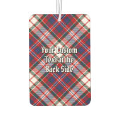 Clan MacFarlane Wappen über Dress Tartan Autolufterfrischer (Rückseite)