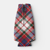 Clan MacFarlane Wappen über Dress Tartan Flaschenkühler (Rückseite)