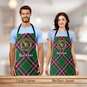 Clan MacFarlane Wappen über Modern Hunting Tartan Schürze