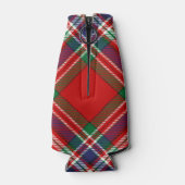 Clan MacFarlane Wappen über Red Tartan Flaschenkühler (Rückseite)