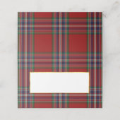 Clan MacFarlane Wedding Folded Platzkarte (Außenseite Aufgefaltet)