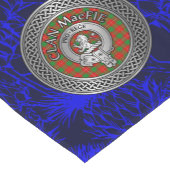 Clan MacFie Wappen & Tartan Knot Kurzer Tischläufer (Ecke)