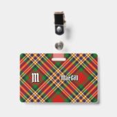 Clan MacGill Tartan Abzeichen Ausweis (Vorderseite mit Clip)