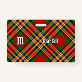Clan MacGill Tartan Abzeichen Ausweis (Vorderseite)