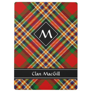 Clan MacGill Tartan Clipboard Klemmbrett