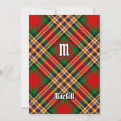 Clan MacGill Tartan Einladung (Vorderseite)