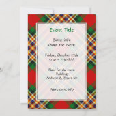 Clan MacGill Tartan Einladung (Rückseite)