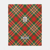 Clan MacGill Tartan Fleece Blanket (Vorderseite)