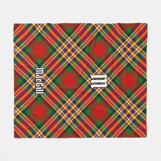 Clan MacGill Tartan Fleece Blanket (Vorderseite (Horizontal))