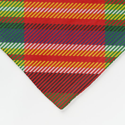 Clan MacGill Tartan Fleece Blanket (Ecke)