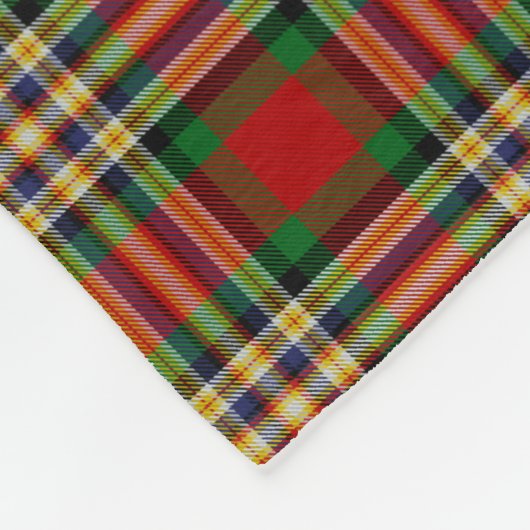 Clan MacGill Tartan Fleecedecke (Ecke)