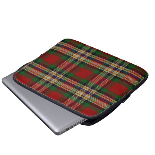 Clan MacGill Tartan Karierte Laptop-Abdeckung Laptopschutzhülle (Vorne Knopf)