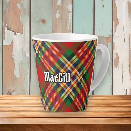 Clan MacGill Tartan Latte Tasse