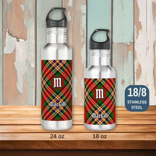 Clan MacGill Tartan Stainless Steel Water Flasche Edelstahlflasche