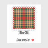 Clan MacGill Tartan Sticker (Blatt)