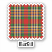 Clan MacGill Tartan Sticker (Vorderseite)