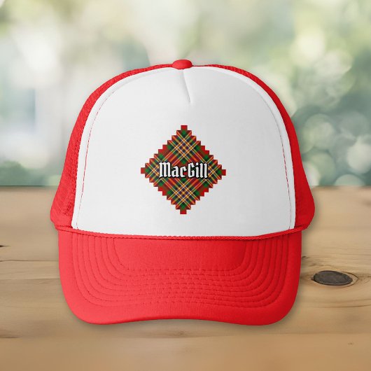 Clan MacGill Tartan Trucker Hat Truckerkappe