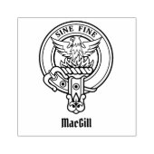Clan MacGill Wappen Rubber Briefmarke Gummistempel (Prägung)