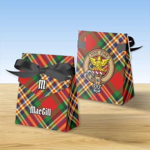 Clan MacGill Wappen über Tartan Gevor Box Geschenkschachtel