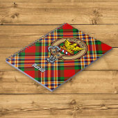 Clan MacGill Wappen über Tartan Notizblock